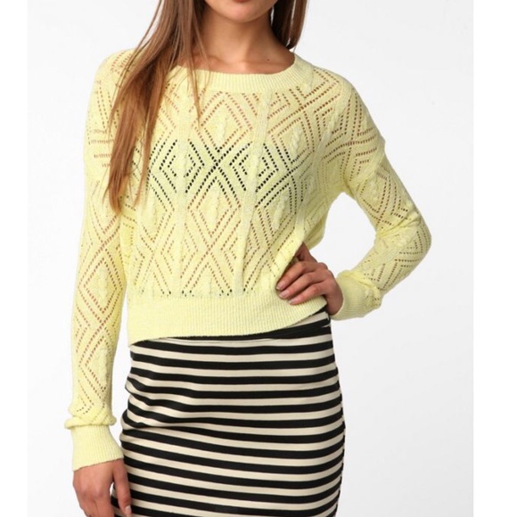 Urban Outfitters Sweaters - Urban Outfitters Diamond Crop Sweater